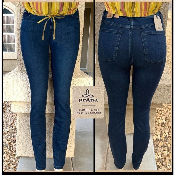PrAna Mid-rise Sienna Organic Cotton Blend Stretch Jean Size 8RG 29"Wx31"Inseam - Picture 5 of 8